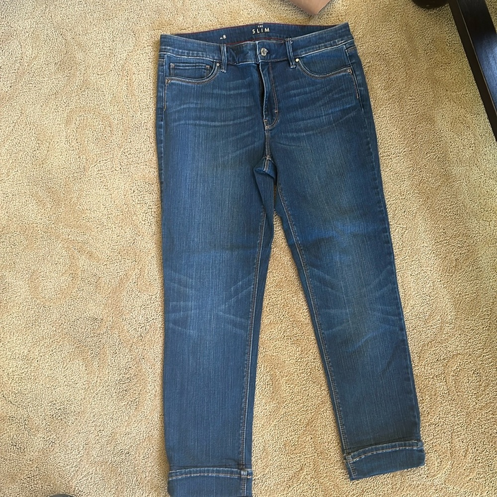 White House black market slim crop size 8 new without tags